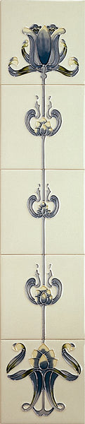 Tube Lined Tiles - Tulip Collection