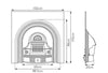 The Collingham Cast Iron  Arched Fireplace Insert